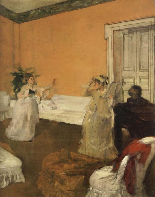 Edgar Degas The Song Rehearsal oil painting image
